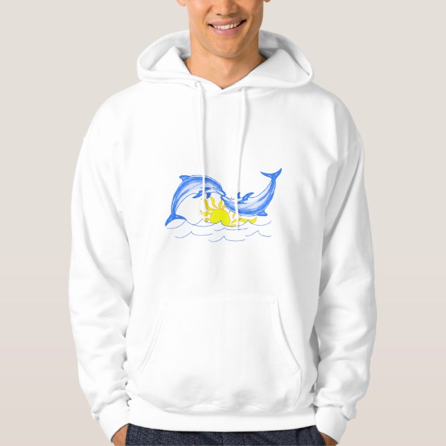 Kissing Dolphins(The Lovers) Hoodie (Front)