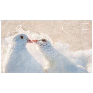 Kissing Doves - Love Tablecloth