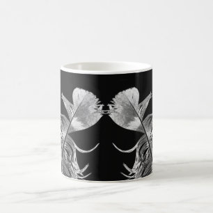Kissing Feathers Black & White Photographic Art Coffee Mug