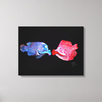 "Kissing Fish" Art by Mike Quinn
