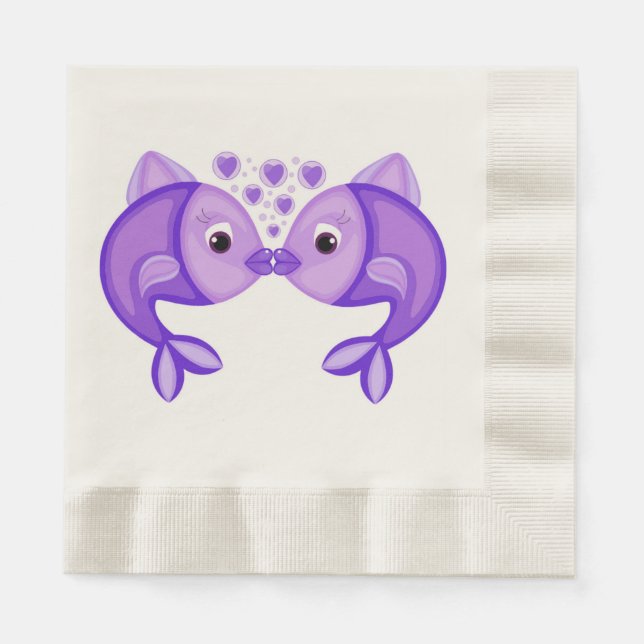 KISSING FISH NAPKIN (Front)