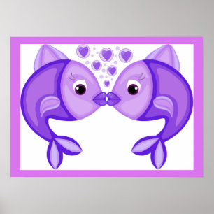 KISSING FISH POSTER
