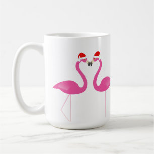 Kissing Flamingos Holiday Mug
