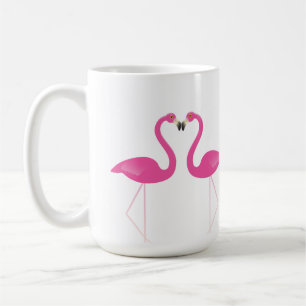Kissing Flamingos Romantic Mug
