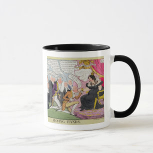 Kissing Hands, published 1827 (colour litho) Mug