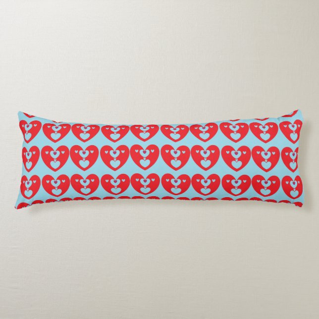 Kissing Hearts Body Pillow (Front)