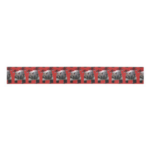 Kissing Horses Santa Claus Grosgrain Ribbon