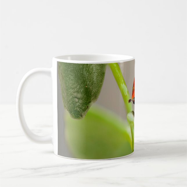 Kissing Ladybugs Coffee Mug (Left)
