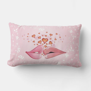 Kissing Lips American MoJo Pillow