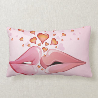 Kissing Lips Lumbar Cushion