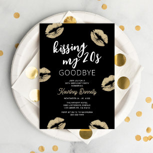 Kissing My 20s Goodbye Invitation