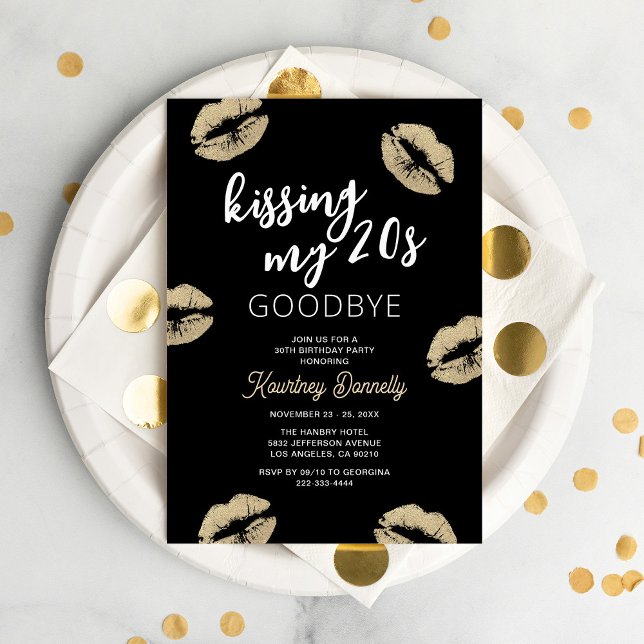 Kissing My 20s Goodbye Invitation (Creator Uploaded)