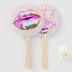 Kissing My "30s" Goodbye Hand Fan