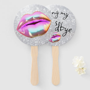 Kissing My "30s" Goodbye Hand Fan