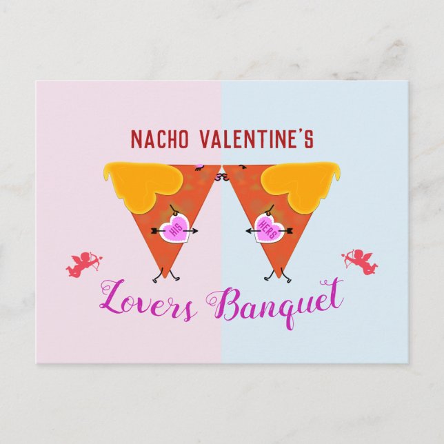 Kissing Nacho Valentine's Event Postcard (Front)