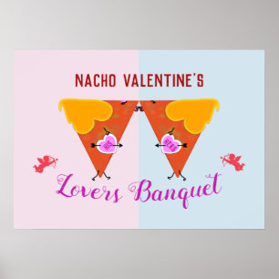 Kissing Nacho Valentine's Event Poster