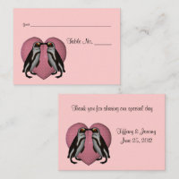 Kissing Penguins Wedding Table