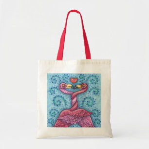 Kissing PINK FLAMINGO TOTE BAG *Customise