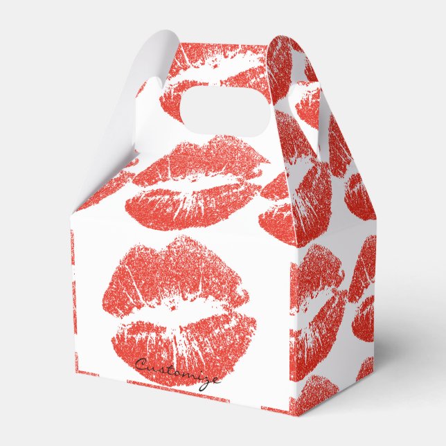 Kissing Red lips Thunder_Cove Favour Box (Front Side)