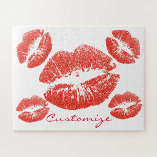 Kissing Red lips Thunder_Cove Jigsaw Puzzle