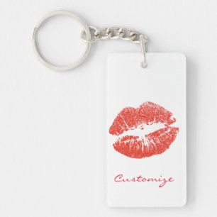 Kissing Red lips Thunder_Cove Key Ring