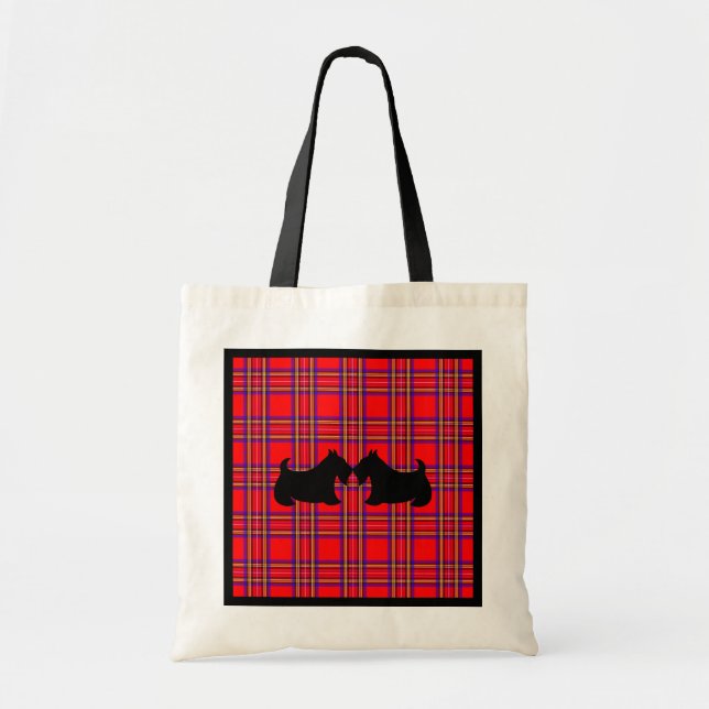 Kissing Scottish Terriers Tote Bag Gift (Front)