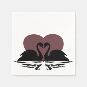 Kissing Swans Napkin