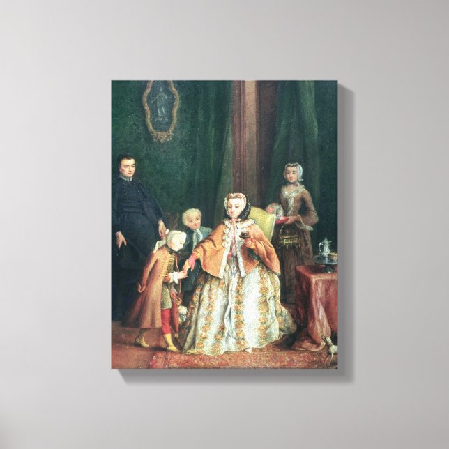Kissing the Hand Canvas Print (Front)