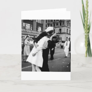 Kissing the War Goodbye at Times Square Card