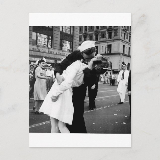 Kissing the War Goodbye at Times Square Postcard (Front)