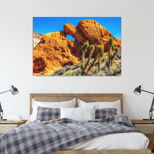 Kissing Turtle Rock Canvas Print (Insitu(Bedroom))