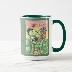 Kissing Turtles VALENTINE COMBO MUG Grn *Customise