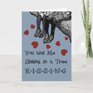 Kissing Valentines Card