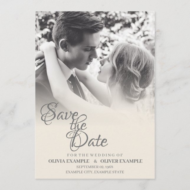 Kissing wedding couple in monochrome programme (Front)