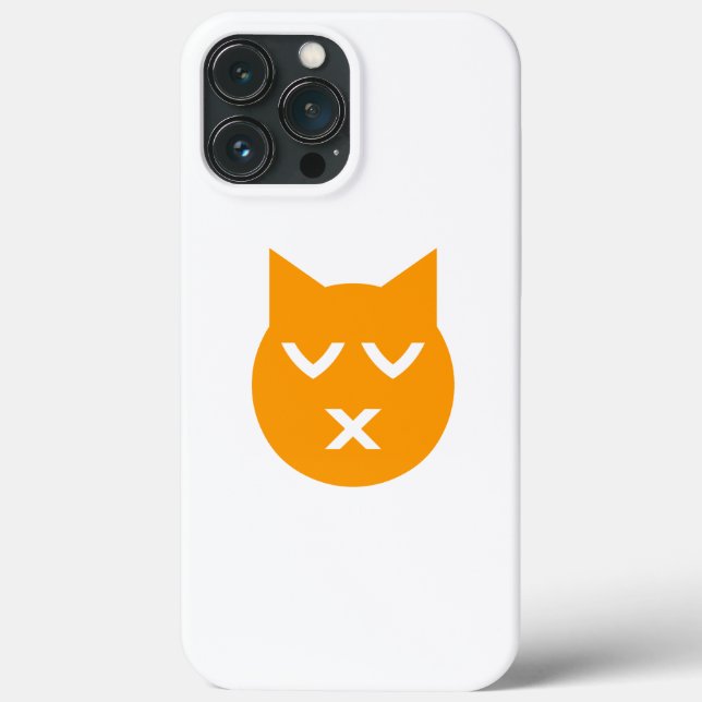 Kissing with Closed Eyes Emoji Cat Case-Mate iPhone Case (Back)
