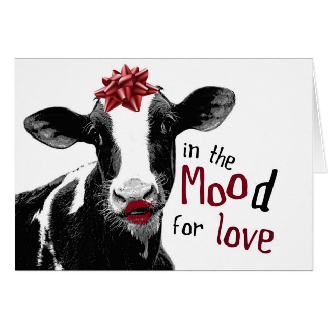 Kissy Lips Cow in the MOOd for Love (Front Horizontal)