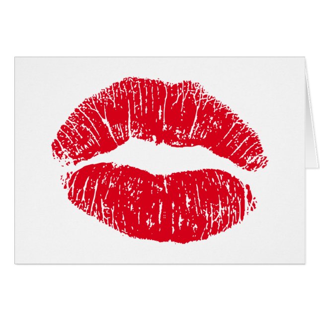 Kissy Red Kissing Lips (Front Horizontal)