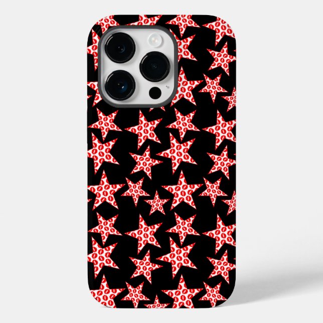 Kissy Stars Case-Mate iPhone Case (Back)