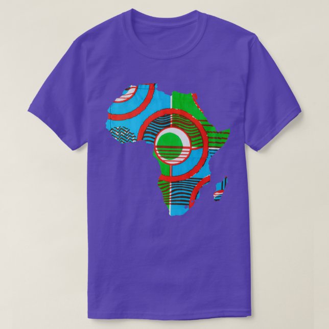 Kisua African Africa map T-Shirt (Design Front)