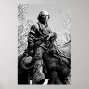 Kit Carson Statue, Carson City, Nevada Poster