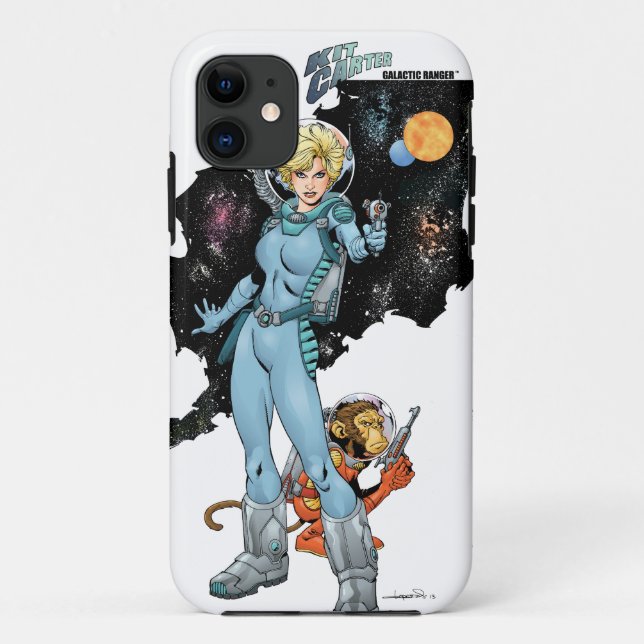 Kit Carter Galactic Ranger iPhone Case (Back)
