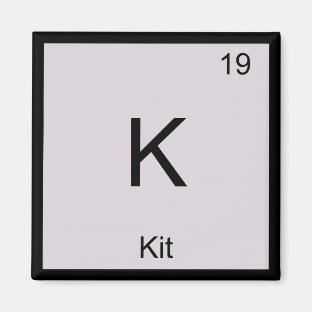 Kit Name Chemistry Element Periodic Table Magnet (Front)