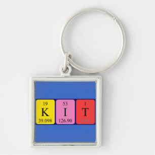 Kit periodic table name keyring
