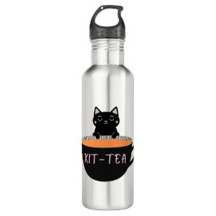 KIT-TEA BLACK CAT 710 ML WATER BOTTLE