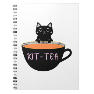 KIT-TEA BLACK CAT NOTEBOOK