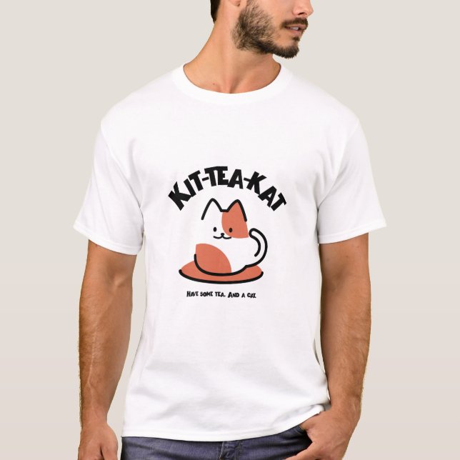 Kit tea cat T-Shirt (Front)