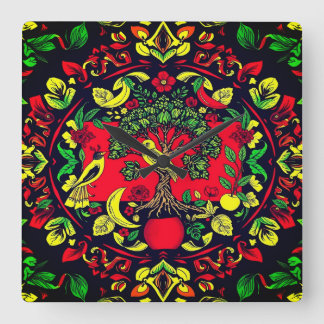 KITCHEN Abstract Square Clock