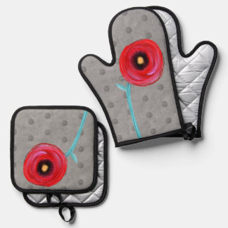 Kitchen accessories exclusive designer 2024 oven mitt & pot holder set