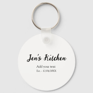 Kitchen add name year add your text name custom th key ring
