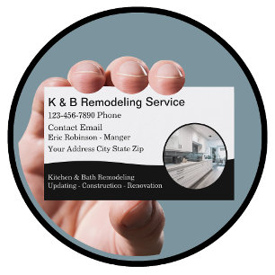 Kitchen And Bath Construction  Business Card